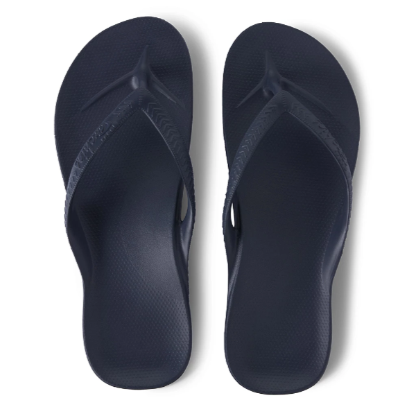 Archies Footwear Arch Support Thongs - Navy | Maisy & Co